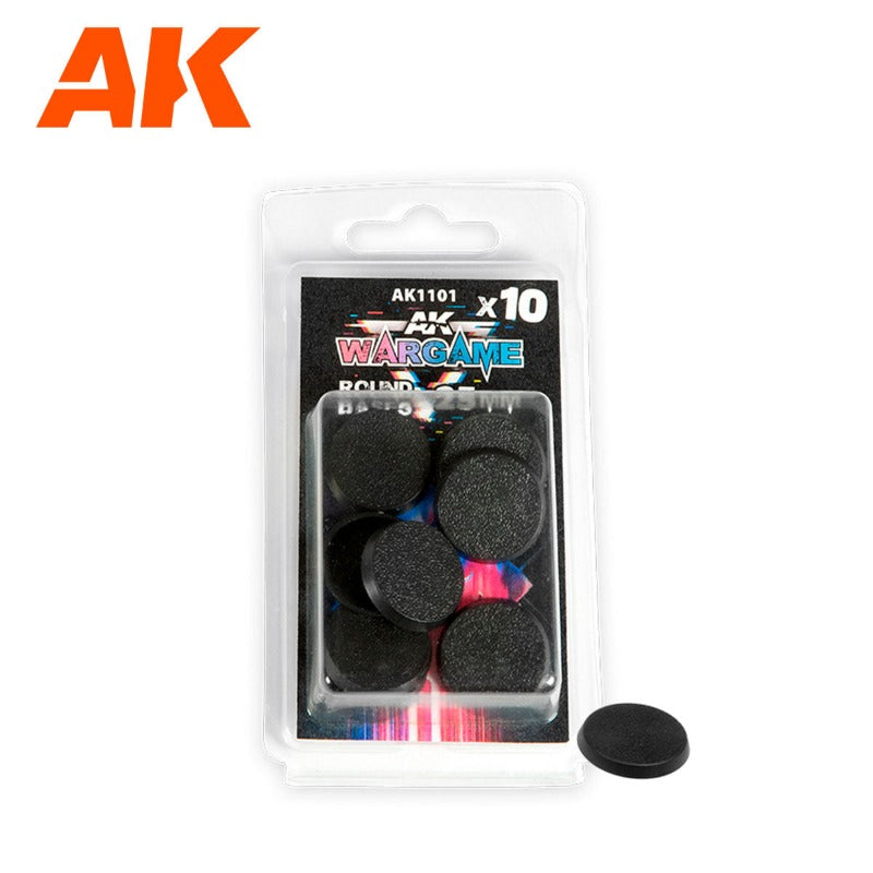 AK Bases: 25mm Circle (10)