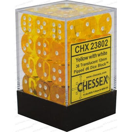 36D6 Set (12mm): Translucent Yellow/White (CHX23802)