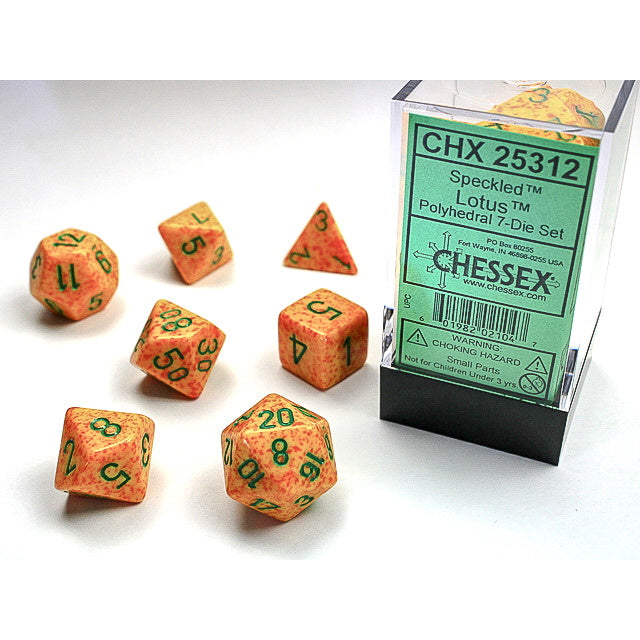 RPG Dice: Speckled Lotus (CHX25312)