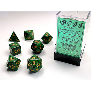 RPG Dice: Speckled Golden Recon (CHX25335)