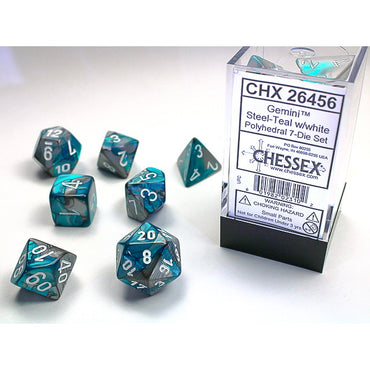 Gemini Steel-Teal with White 16mm RPG Set (7)