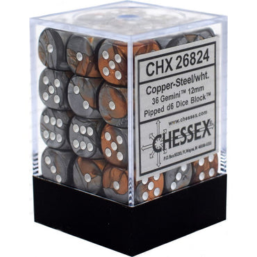 36D6 Set (12mm): Gemini Copper-Steel/White (CHX26824)