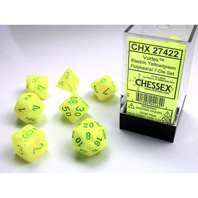 Vortex Electric Yellow with Green 16mm RPG Set (7)