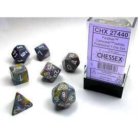 RPG Dice: Festive Carousel/White (CHX27440)