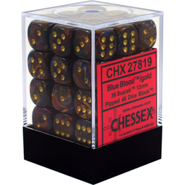 36D6 Set (12mm): Scarab Blue Blood/Gold (CHX27819)