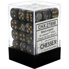 36D6 Set (12mm): Lustrous Black/Gold (CHX27898)