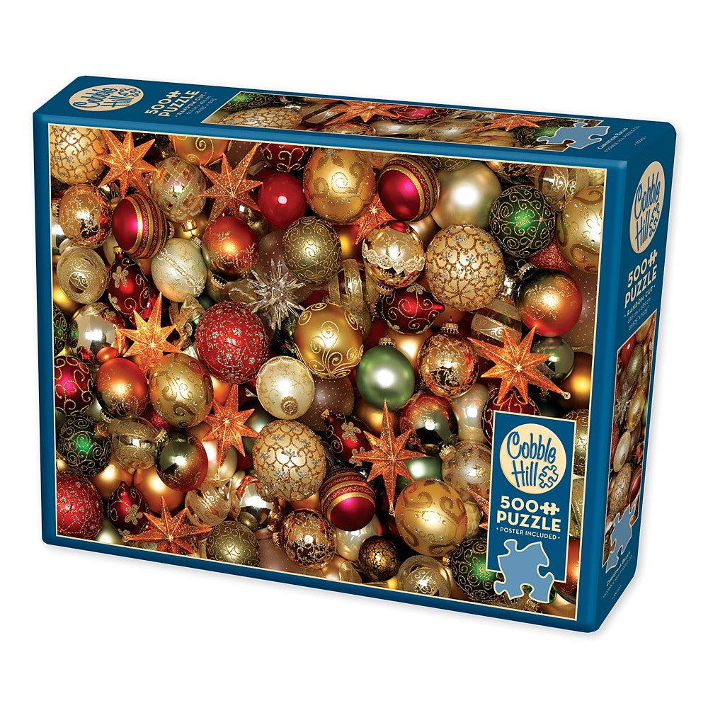 Cobble Hill Puzzles: 500 Pieces: Christmas Balls