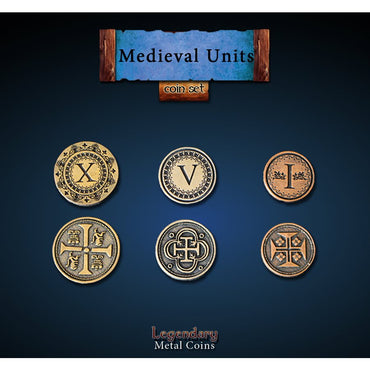Legendary Metal Coins: Medieval Units Coin Set