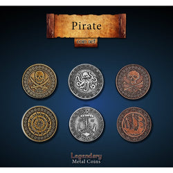 Legendary Metal Coins: Pirate Coin Set