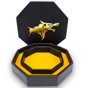Gold Fenrir Tray of Holding (TM) Dice Tray
