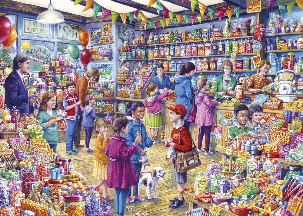 Gibsons Puzzles (1000 Pieces): The Old Sweet Shop