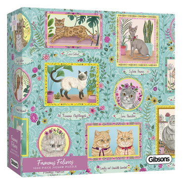 Gibsons Puzzles (1000 Pieces): Famous Felines