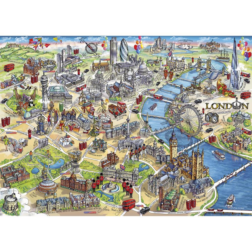 Gibsons Puzzles (1000 Pieces): London Landmarks