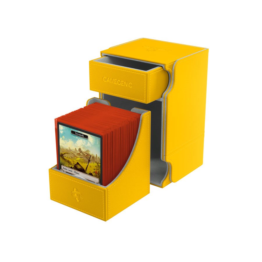 Gamegenic Deck Box: Watchtower XL Convertible - Yellow (Holds 100+)