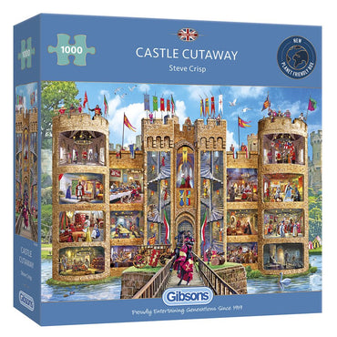 Gibsons Puzzles (1000 Pieces): Castle Cutaway