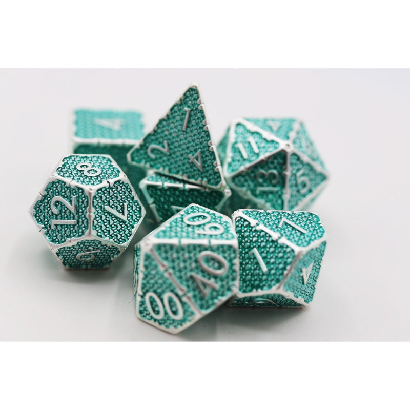 Foam Brain Dice: Metal Grassy Paw Prints