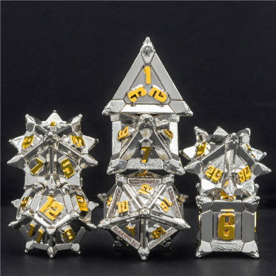 Holy Flail Metal Dice Set