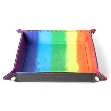 Watercolor Rainbow Velvet Folding Tray