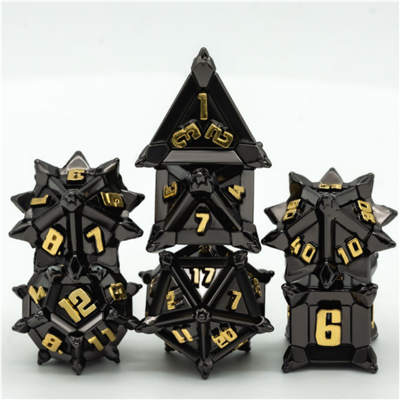 Medieval Flail Metal Dice Set