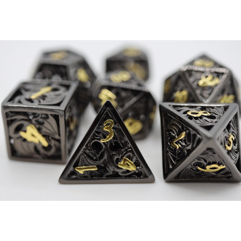 Foam Brain Dice: Metal Hollow Night Dragon