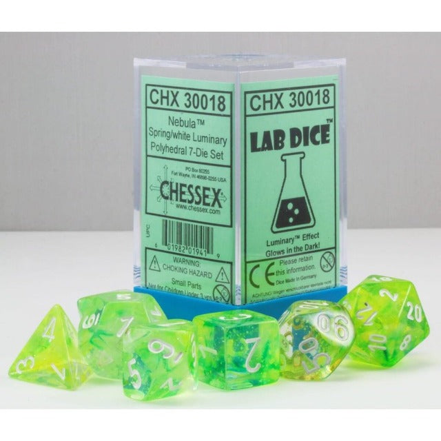 RPG Dice: Nebula Spring/White Luminary (CHX)