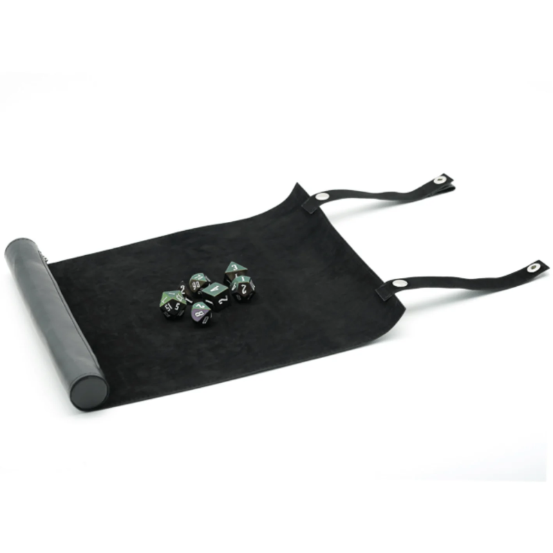 Foam Brain Dice Tray: Black Leather Foldable Mat