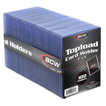BCW: Top Loader Hard 3"x4" (100ct)