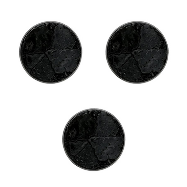 Round Flat 60mm Textured Dreadnought Bases (3)