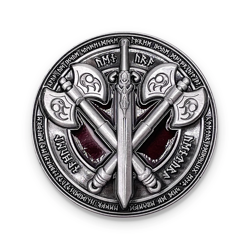 Norse Foundry: Metal 50mm Class Coin - Barbarian