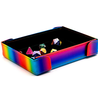 Die Hard Dice Tray: Magnetic (Rectangle) - Rainbow Scale