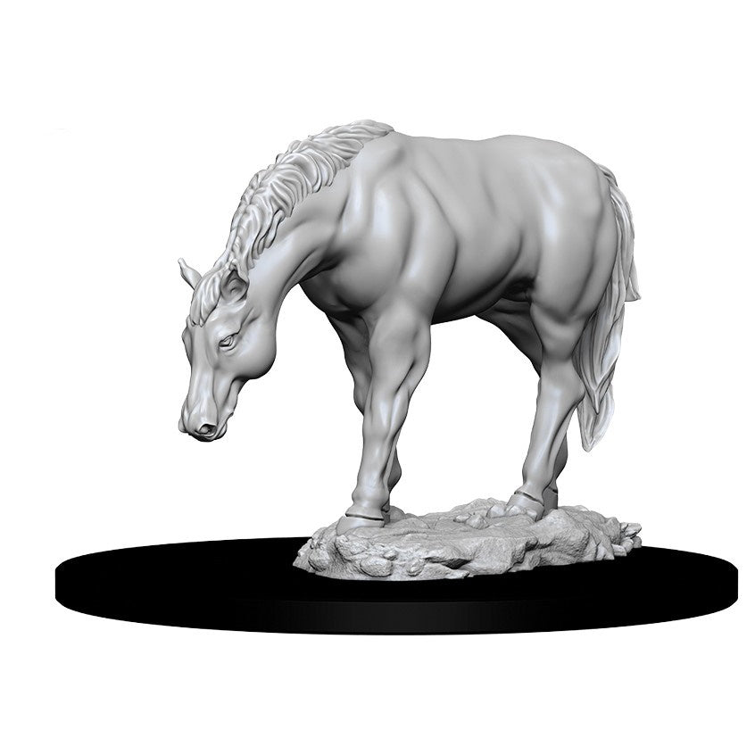 RPG Minis: Horse & Hitch