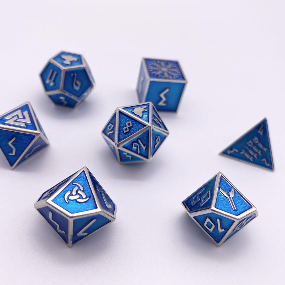 Witch's Fire - Norse Themed Metal Dice Set