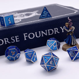 Witch's Fire - Norse Themed Metal Dice Set