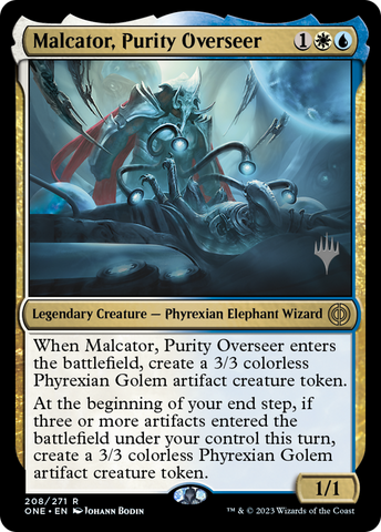 Malcator, Purity Overseer (Promo Pack) [Phyrexia: All Will Be One Promos]