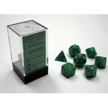 Lustrous Green with Silver 16mm RPG Set (7)