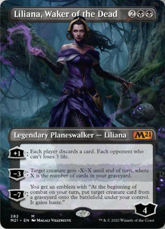 Liliana, Waker of the Dead (Borderless) [Core Set 2021]