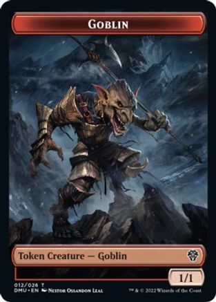 Zombie Knight // Goblin Double-sided Token [Dominaria United Commander Tokens]