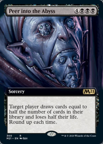 Peer Into the Abyss (Extended Art) [Core Set 2021]
