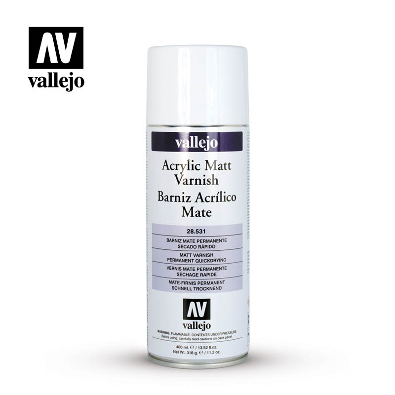 Vallejo: Spray Varnish - Matt (400mL) (28.531)