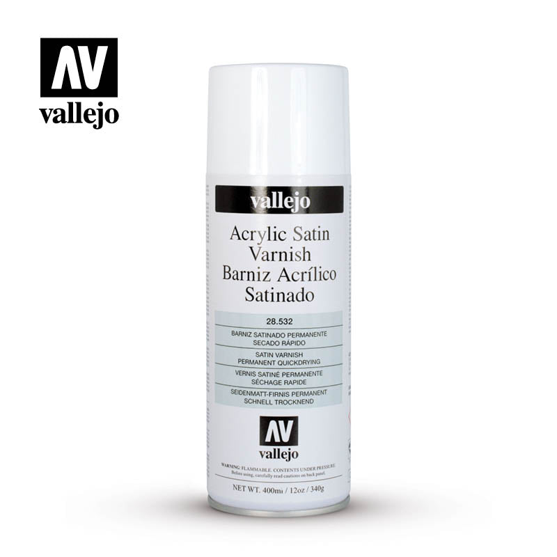 Vallejo: Spray Varnish - Satin (400mL) (28.532)