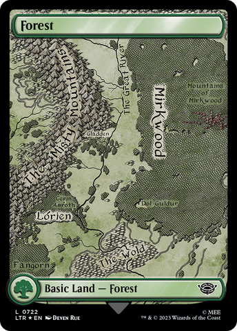 Forest (0722) (Surge Foil) [The Lord of the Rings: Tales of Middle-Earth]