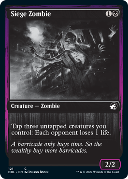 Siege Zombie [Innistrad: Double Feature]