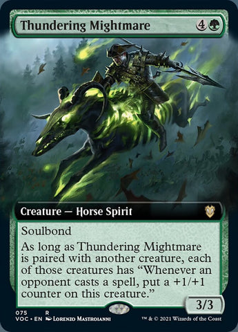 Thundering Mightmare (Extended) [Innistrad: Crimson Vow Commander]