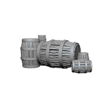 RPG Minis: Barrel & Pile of Barrels