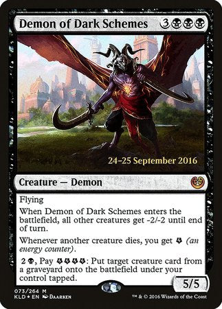 Demon of Dark Schemes [Kaladesh Promos]