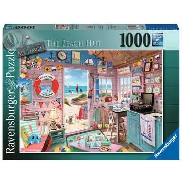 Puzzle: Ravensburger - 1000 Pieces: Art My Haven No.7 The Beach Hut