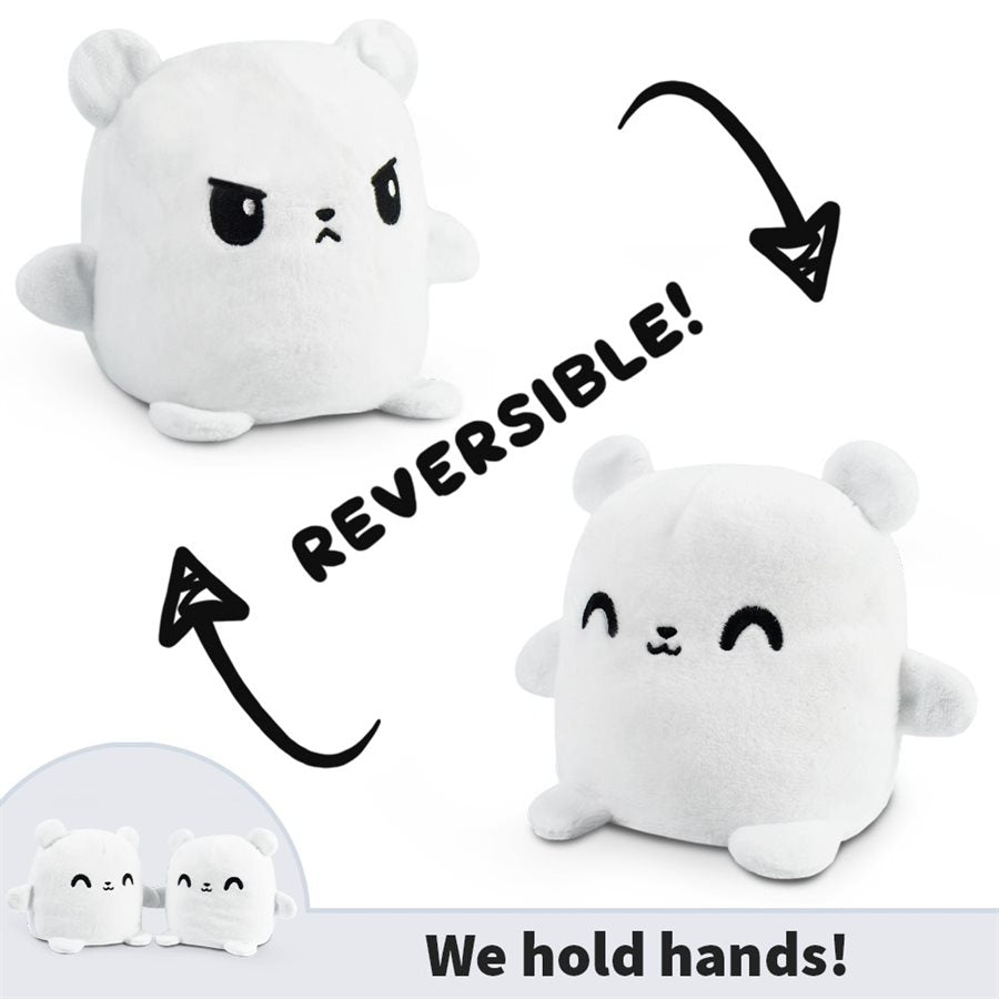 Plushmates: Reversible White Bear(Happy Orange+Angry Orange)