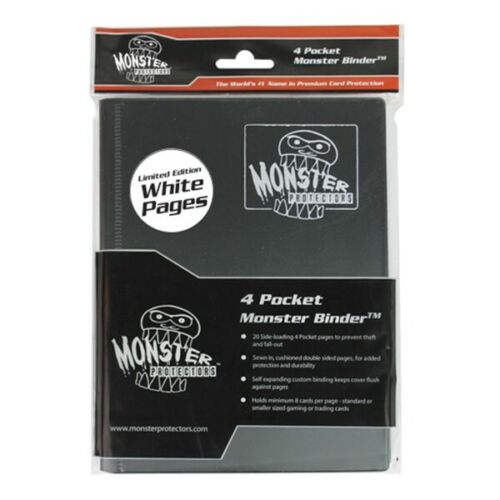 Black Monster Binder with White Pages