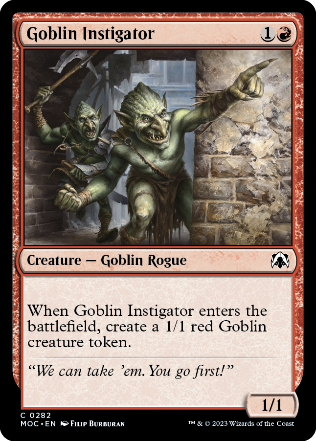 Goblin Instigator [March of the Machine Commander]