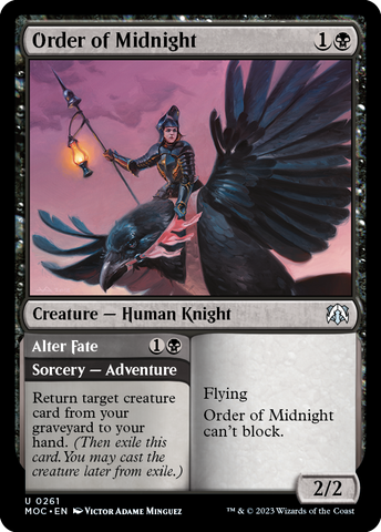Order of Midnight // Alter Fate [March of the Machine Commander]
